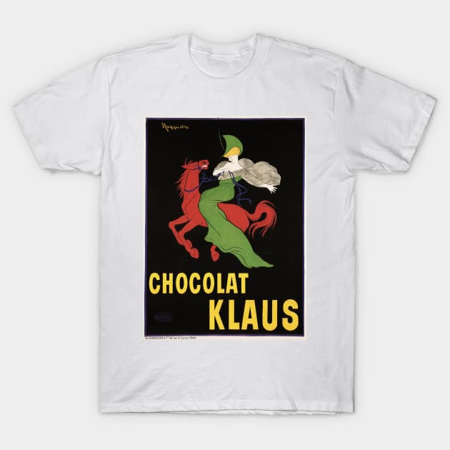 CHOCOLAT KLAUS Swiss Chocolate Beverage Drink Vintage Art Deco 1902 by Leonetto Cappiello T-Shirt by vintageposters